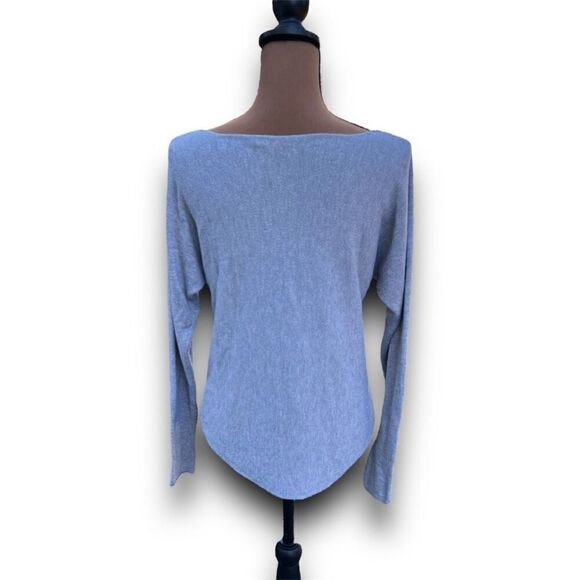 Joan Vass Studio Long Sleeve Distressed Boat Neck Sweater, Women’s Small - Picture 4 of 10